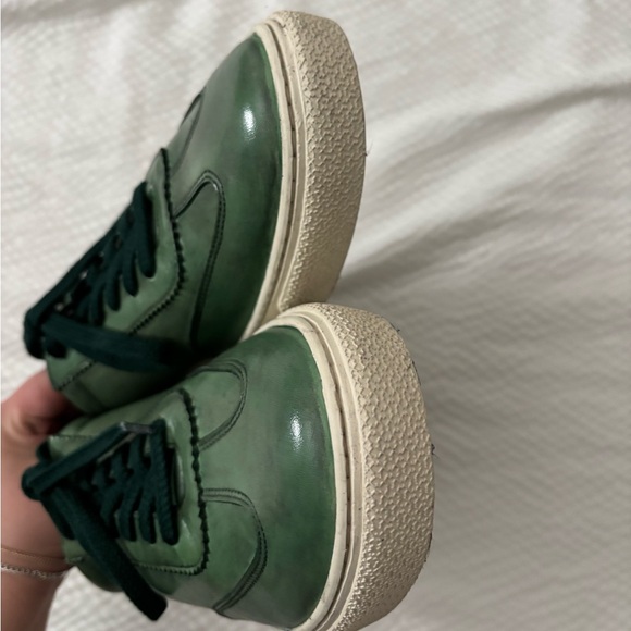 G.Brown Green Retro Leather Minimalist Sneaker - Picture 6 of 13